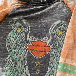 Harley zip up hoodie